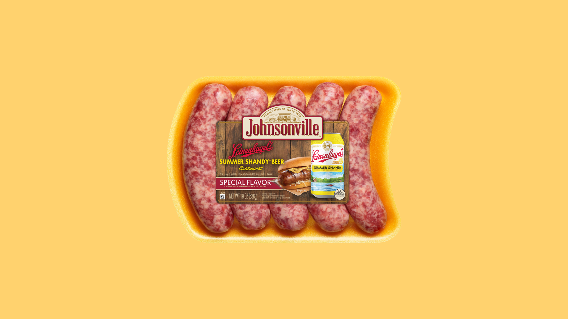 Johnsonville Summer Shandy beer brat