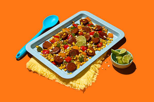 Southwest Street Corn Sausage pan